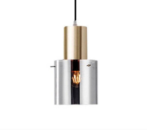 Suspension design à LED avec abat-jour cylindrique en verre Loft - vue 7 sur 6