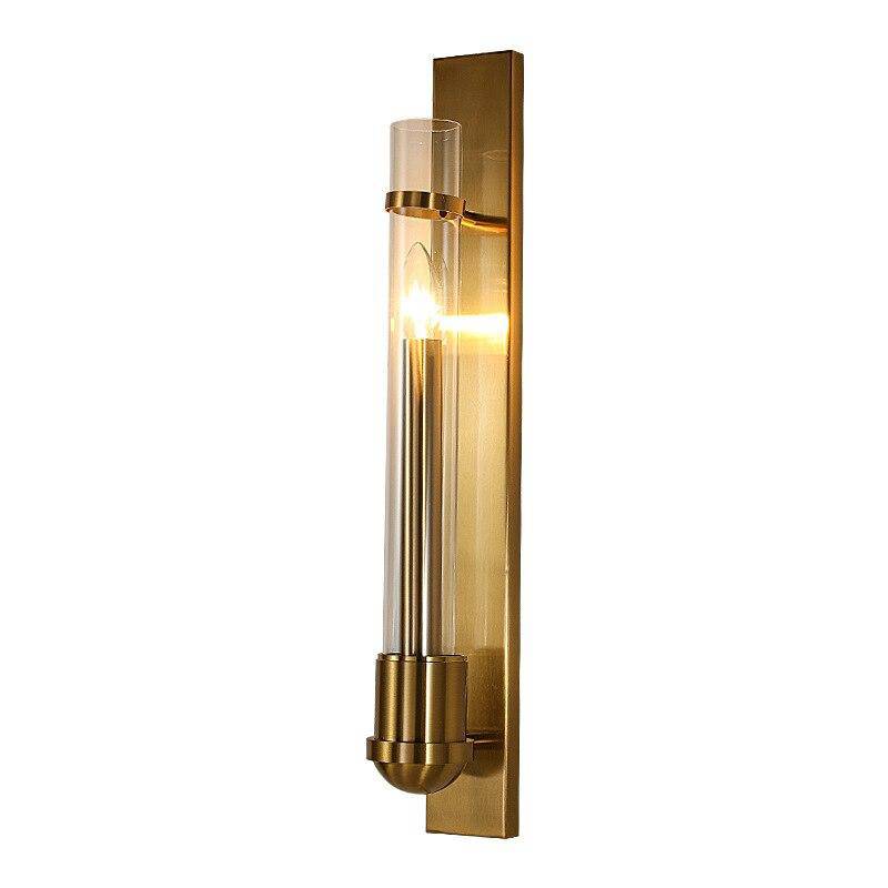 Applique murale design à LED dorée en verre Loft - vue 4 sur 4