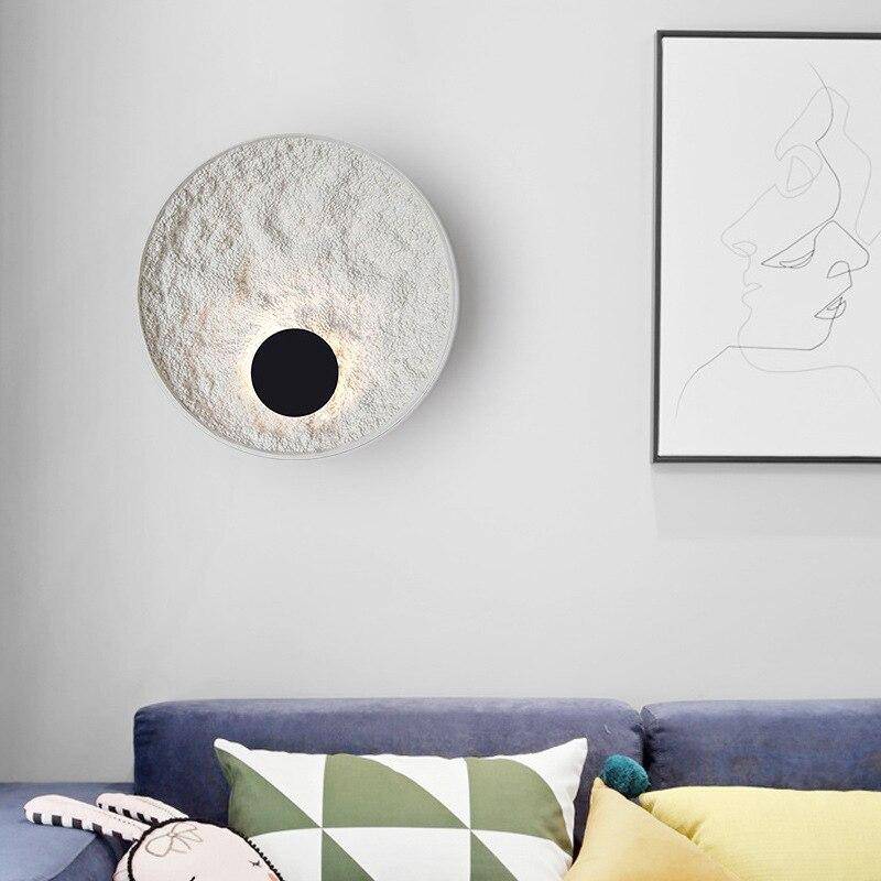 Applique murale design LED disque blanc minimaliste - vue 2 sur 7
