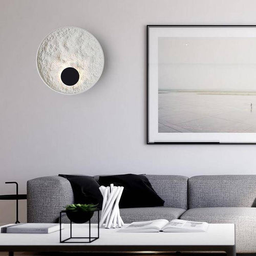 Applique murale design LED disque blanc minimaliste - vue 5 sur 7