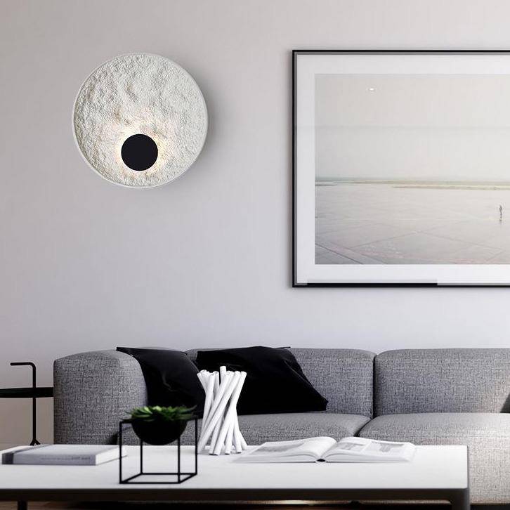 Applique murale design LED disque blanc minimaliste - vue 4 sur 7