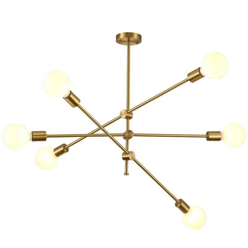 Lustre LED design en métal doré et boules en verre Light - vue 7 sur 8