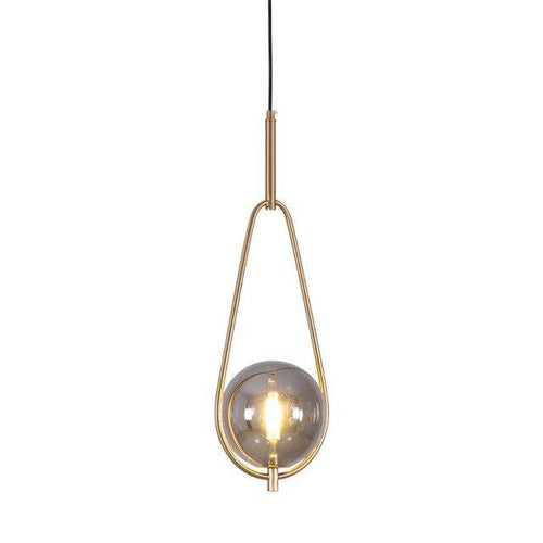 Suspension design LED avec boule en verre et métal Loft - vue 8 sur 7