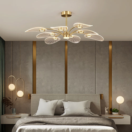 Lustre moderne LED en forme de pétale Akimera - vue 5 sur 7