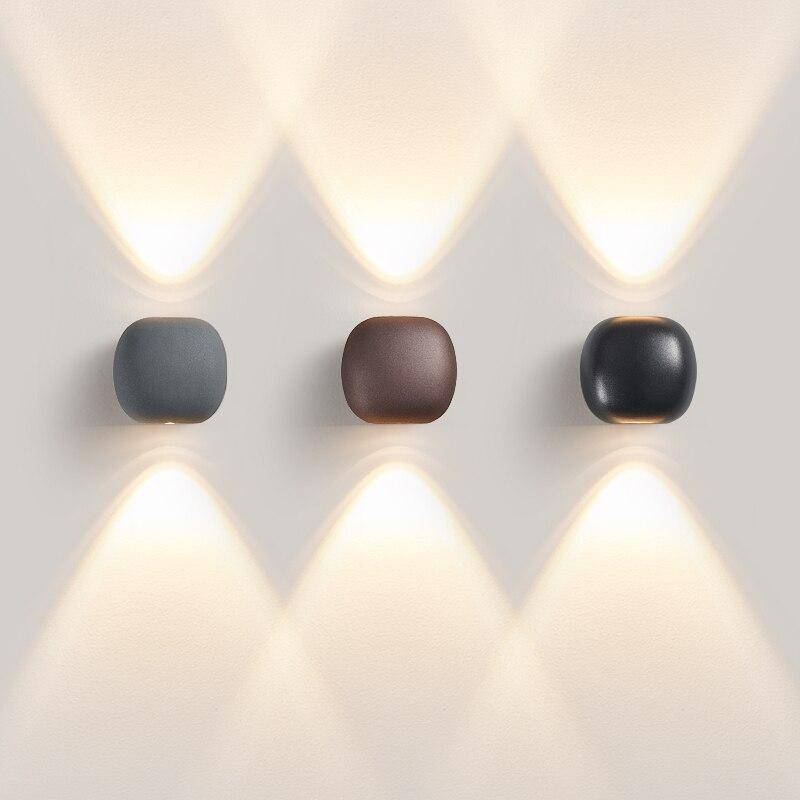 Applique murale design LED sphère en métal Coffee - vue 4 sur 7
