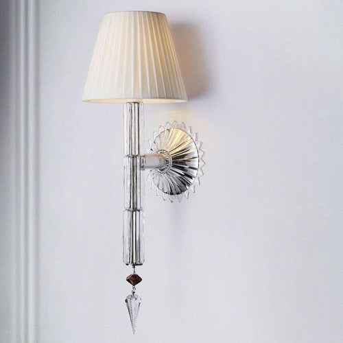 Applique murale design à LED avec abat-jour rétro et verre cristal Luxury - vue 4 sur 3