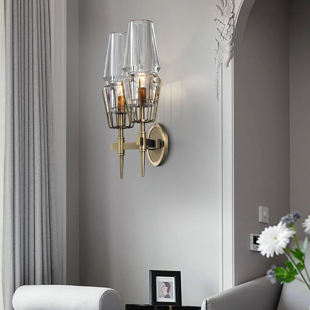 Applique murale vintage style lampe torche moderne Tasnim - vue 5 sur 9