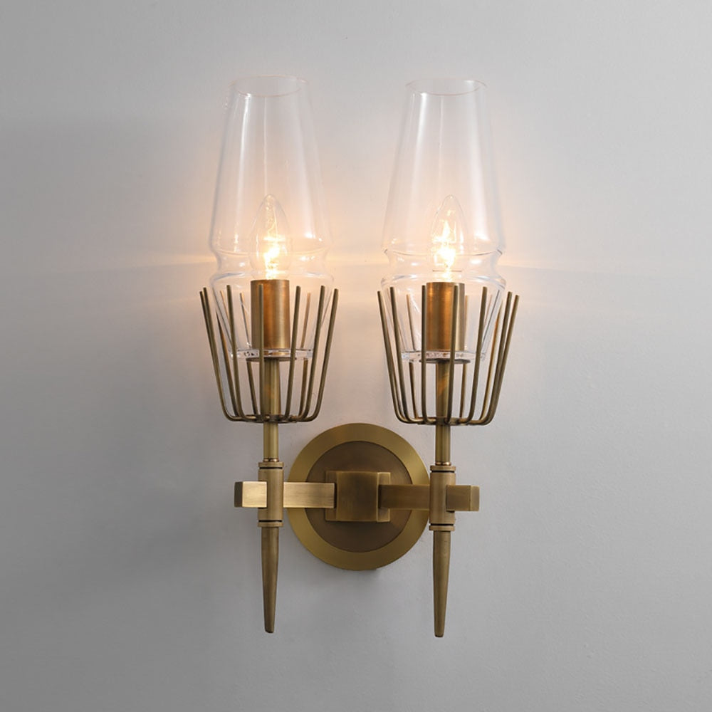 Applique murale vintage style lampe torche moderne Tasnim - vue 7 sur 9