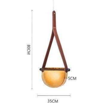Suspension design LED demi-cercle verre Creative - vue 7 sur 8