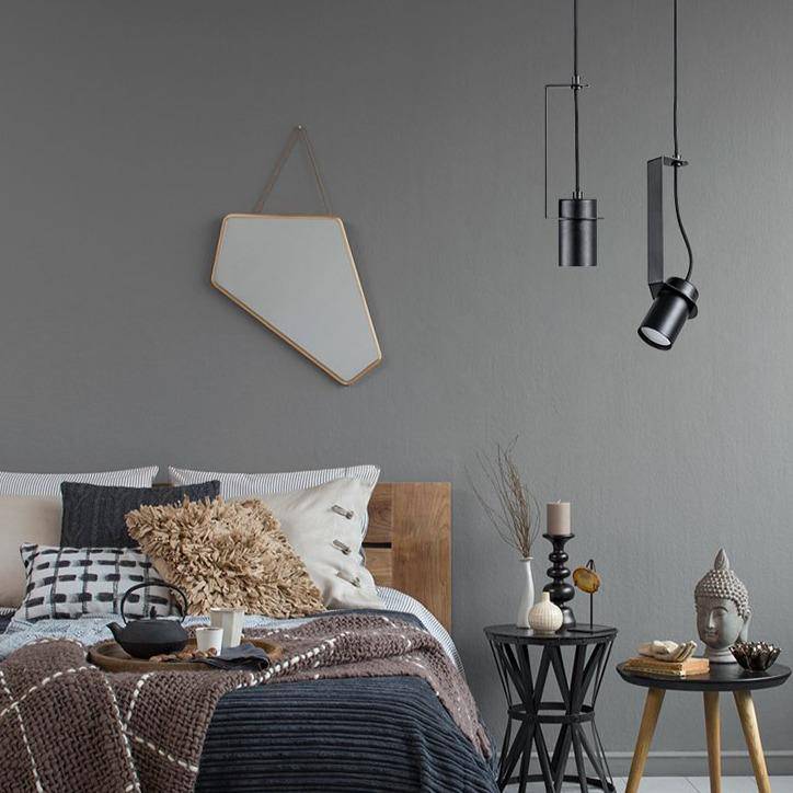 Suspension design à LED avec cylindre en métal au style Industriel - vue 2 sur 14