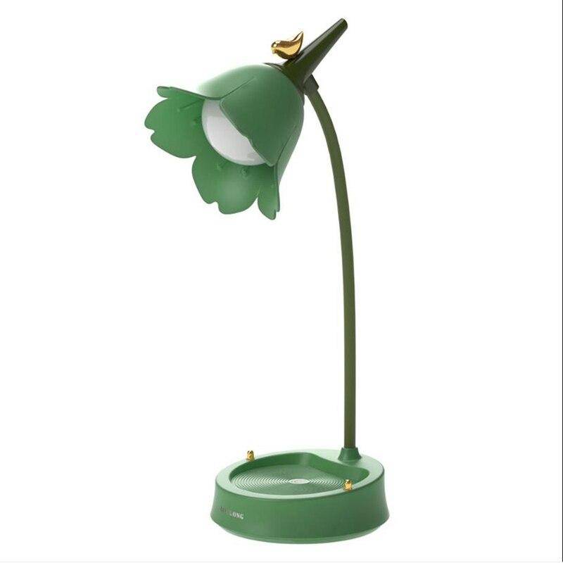 Lampe à poser LED en métal coloré style fleurs - vue 7 sur 7
