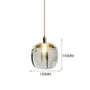 Suspension design à LED avec abat-jour en verre Creative