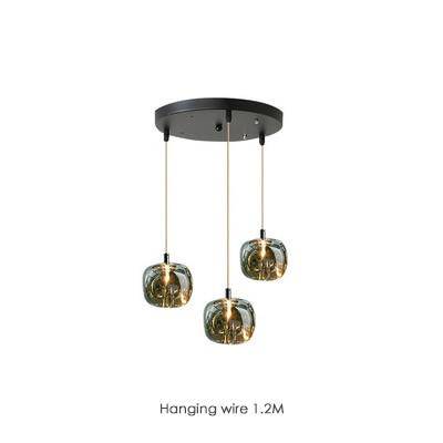 Suspension design à LED avec abat-jour en verre Creative - vue 9 sur 17