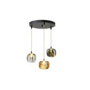 Suspension design à LED avec abat-jour en verre Creative