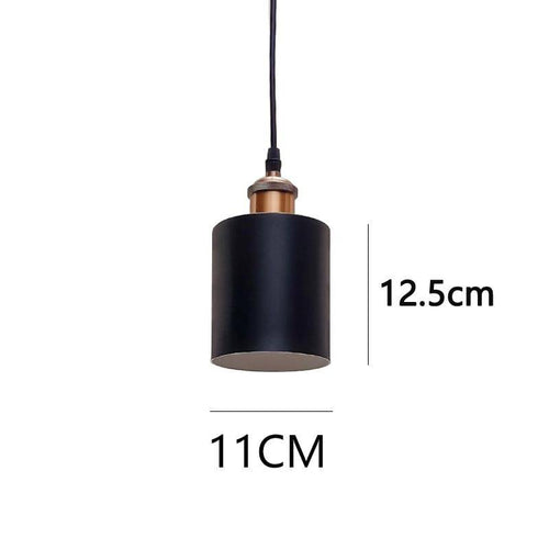 Suspension design à LED avec abat-jour cylindre en métal Loft - vue 9 sur 8