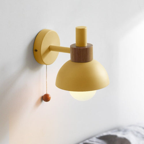 Applique murale scandinave LED en bois colorée Vivale - vue 6 sur 8