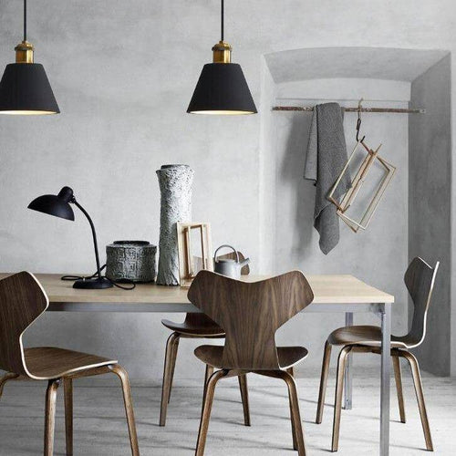 Suspension design à LED en métal avec abat-jour minimaliste Loft - vue 6 sur 25