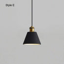Suspension design à LED en métal avec abat-jour minimaliste Loft
