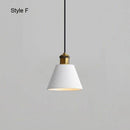 Suspension design à LED en métal avec abat-jour minimaliste Loft