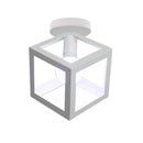 Plafonnier design à LED avec cage en métal coloré Loft