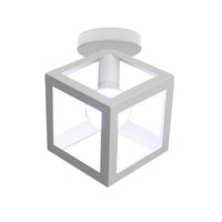 Plafonnier design à LED avec cage en métal coloré Loft