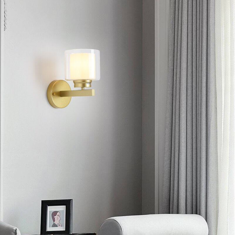 Applique murale moderne LED style faux bougeoir Alode - vue 9 sur 11