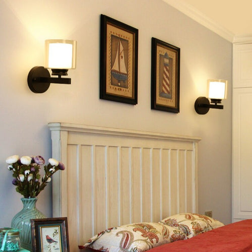 Applique murale moderne LED style faux bougeoir Alode - vue 9 sur 11