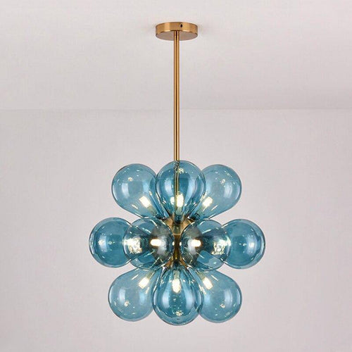 Suspension design à LED avec plusieurs ballons en verre coloré Hang - vue 6 sur 9