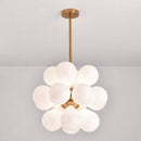 Suspension design à LED avec plusieurs ballons en verre coloré Hang