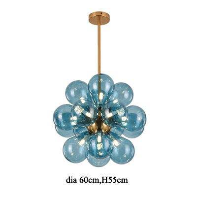 Suspension design à LED avec plusieurs ballons en verre coloré Hang - vue 8 sur 9