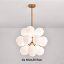 Suspension design à LED avec plusieurs ballons en verre coloré Hang