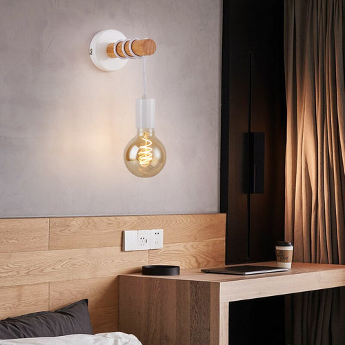 Applique murale moderne filaire en bois Deliah - vue 6 sur 8