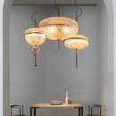 Suspension vintage style oriental en verre Helia