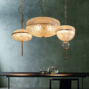 Suspension vintage style oriental en verre Helia