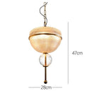 Suspension vintage style oriental en verre Helia