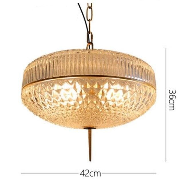 Suspension vintage style oriental en verre Helia - vue 6 sur 6
