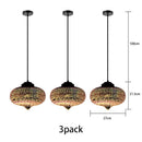 Suspension moderne en verre multicolore 3D Kaili