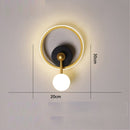 Applique murale design géométrique avec boule suspendue Oryna