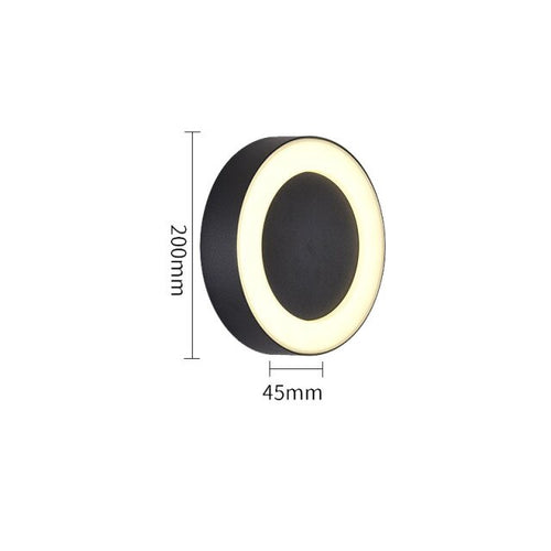 Applique extérieur LED ovale ou ronde Creative - vue 3 sur 4