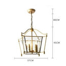 Suspension vintage en forme de carré alsacien Tyna