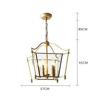 Suspension vintage en forme de carré alsacien Tyna - vue 4 sur 4