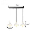 Lustre design LED avec abat-jour en marbre blanc Luxia