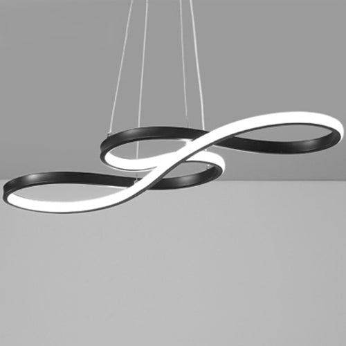 Lustre moderne avec deux symboles d'infini métalliques Kemena - vue 12 sur 11