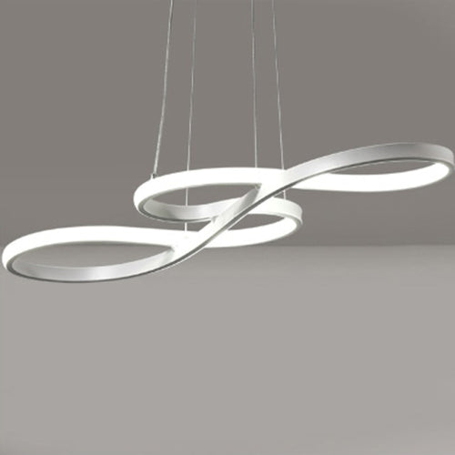 Lustre moderne avec deux symboles d'infini métalliques Kemena - vue 11 sur 11