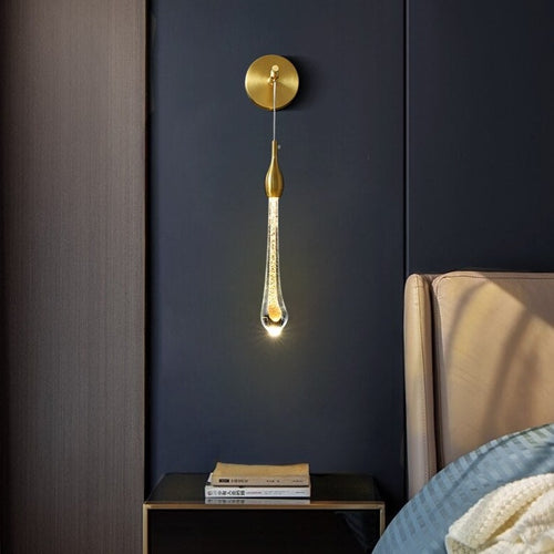Applique murale moderne suspendue dorée luxury Gabriella - vue 5 sur 7