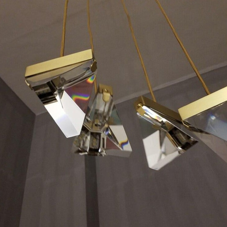 Lustre design en forme d'araignée en cristal Plyzia - vue 6 sur 8