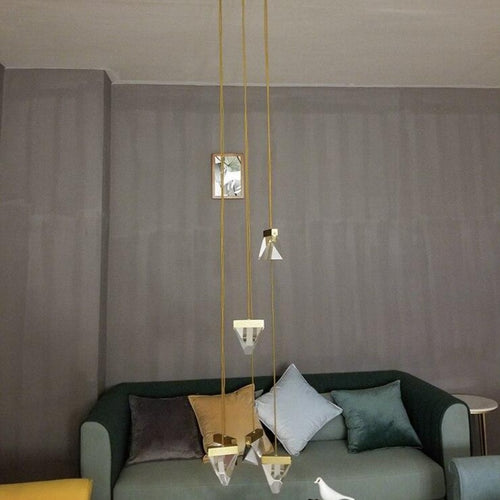 Lustre design en forme d'araignée en cristal Plyzia - vue 5 sur 8