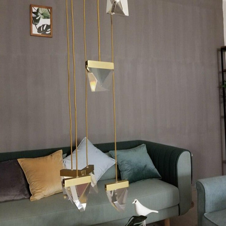 Lustre design en forme d'araignée en cristal Plyzia - vue 7 sur 8
