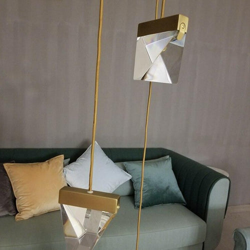 Lustre design en forme d'araignée en cristal Plyzia - vue 6 sur 8