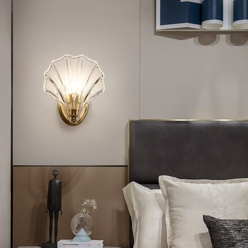 Applique murale moderne LED en forme de coquillage Shelly - vue 3 sur 7